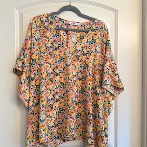 Buddy Love Vibrant Floral Kimono Top